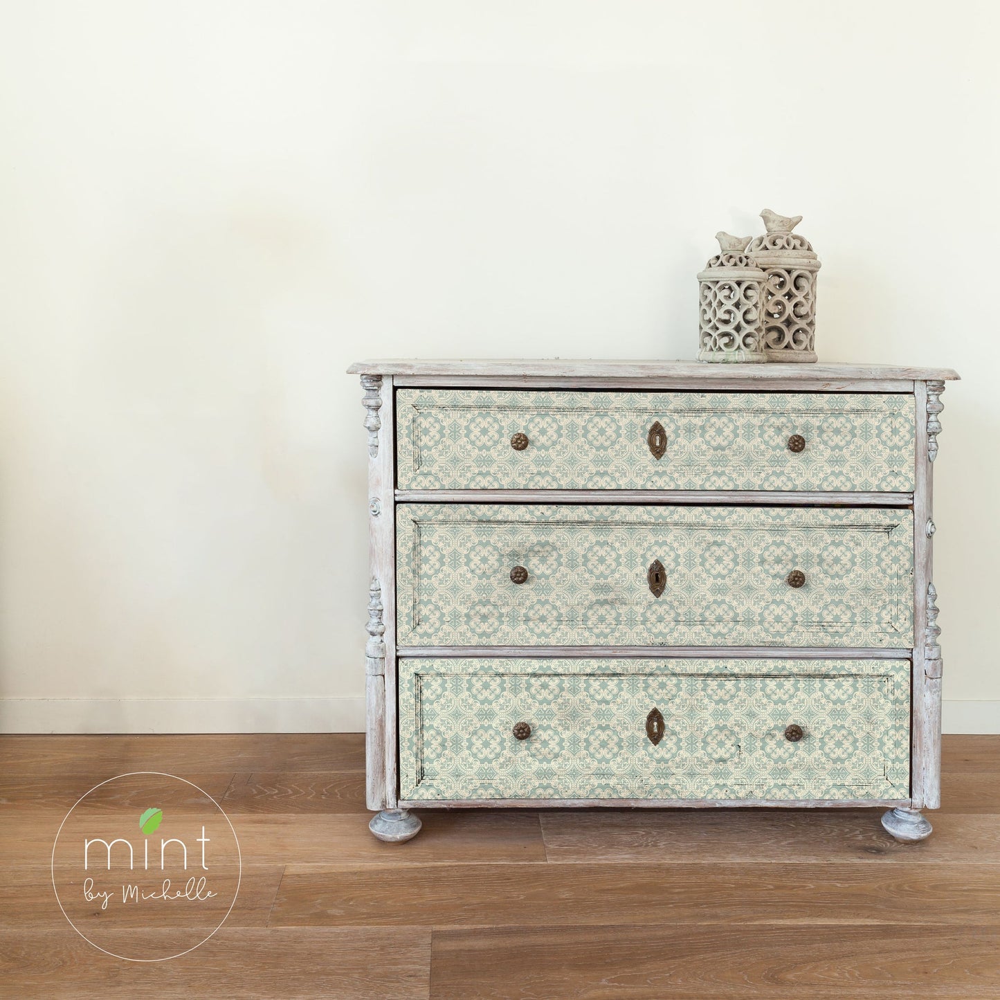 Moroccan Tile - Mint Tissue Paper