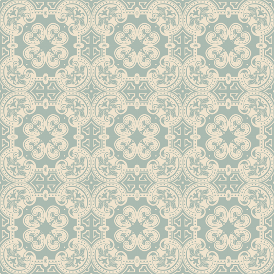 Moroccan Tile - Mint Tissue Paper